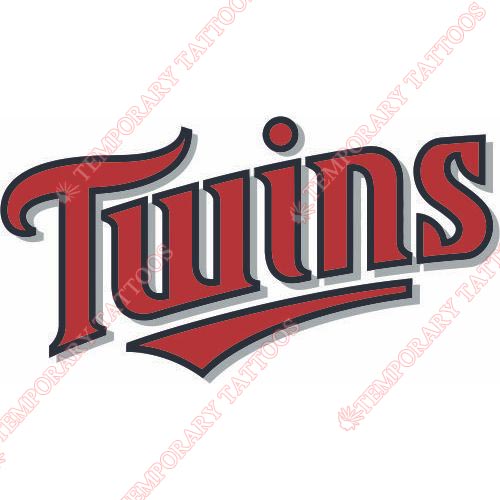 Minnesota Twins Customize Temporary Tattoos Stickers NO.1726